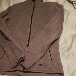 Spyder Women's Lavender Zip-Up Sweater